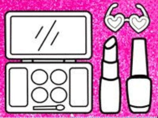 Glitter Beauty Coloring And Drawing - Art Game - browser game screenshot