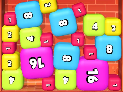 2048 Bubble Box 3D - browser game screenshot