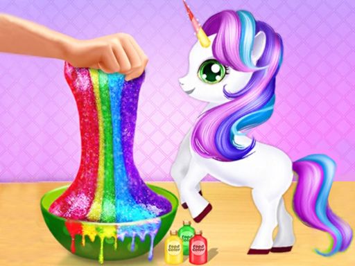 Unicorn Slime Maker - browser game screenshot