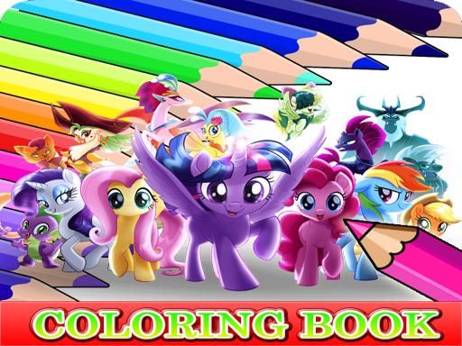 Coloring Book for My Little Pony - browser game screenshot