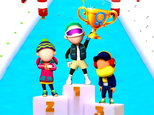Fun Race On Ice - browser game screenshot