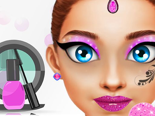 fahion game makeup - browser game screenshot