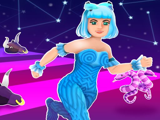 Zodiac Rush! Horoscope Runner - browser game screenshot