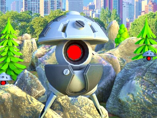 Player vs Robots - browser game screenshot