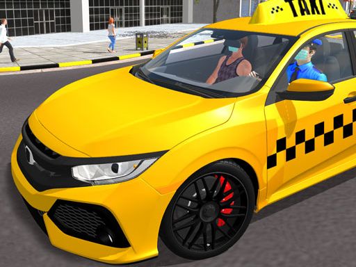 Taxi Driving - browser game screenshot
