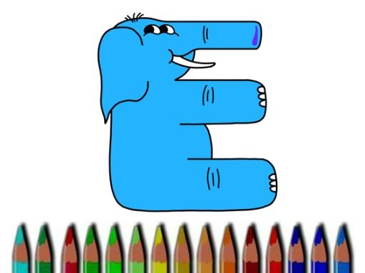 Letters Coloring Book - browser game screenshot