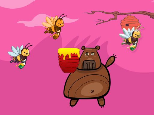 Bear Honey Drop - browser game screenshot