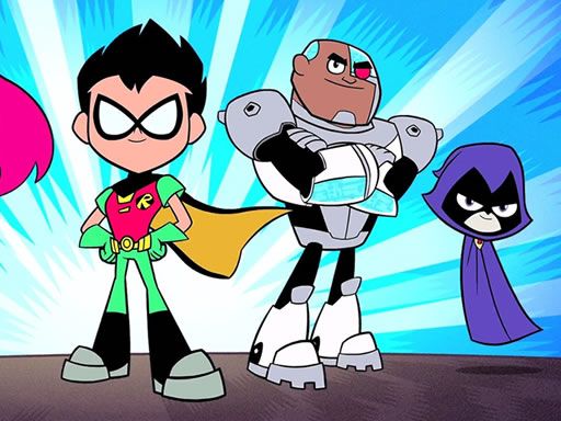 Teen Titans Jigsaw - browser game screenshot