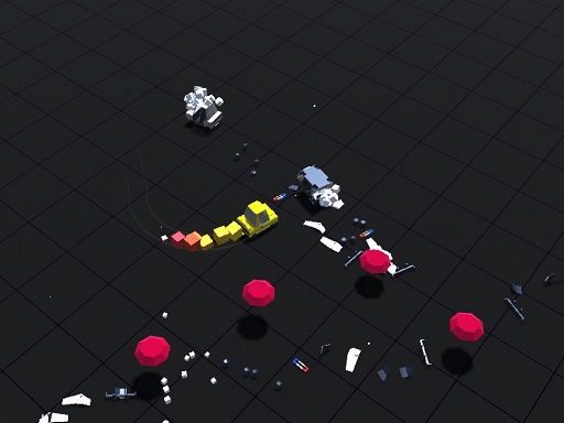 Pixel Car vs Cops 2020 - browser game screenshot