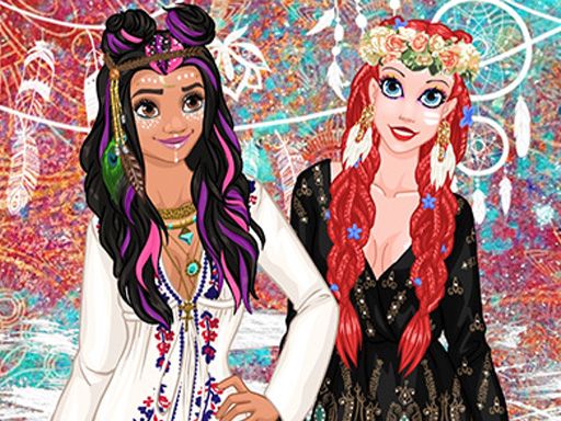 PRINCESS STYLE GUIDE COACHELLA - browser game screenshot