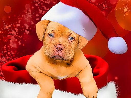 Christmas Dogs Styles - browser game screenshot