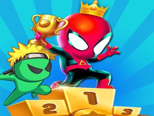 Stickman Fall Guys: Running Race Stickman Fall Guys: Running Race - browser game screenshot