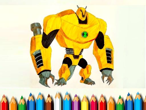 Ben10 Monsters Coloring - browser game screenshot