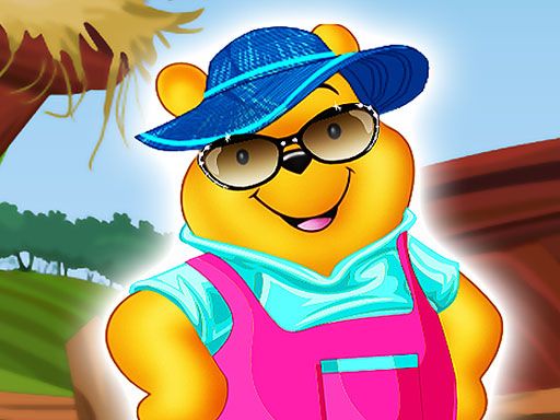Pooh Dress up - browser game screenshot