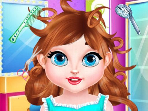 Baby Taylor Hair Salon Fun - browser game screenshot