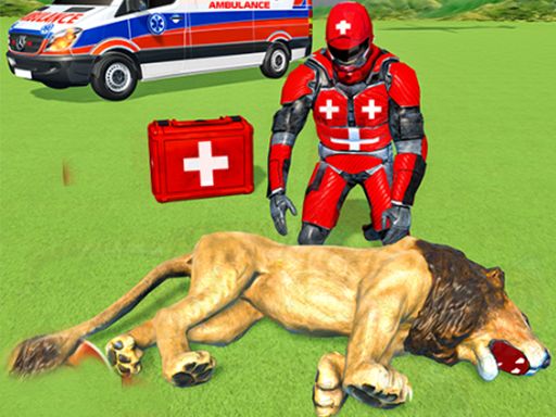 Animals Rescue Game Doctor Robot 3D - browser game screenshot
