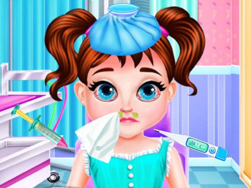 Baby Taylor Bad Cold Treatment - browser game screenshot