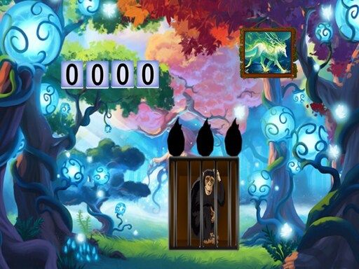 Rescue The Chimpanzee - browser game screenshot