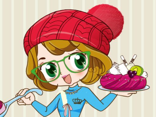 Cute Girl Jenna Dressup - browser game screenshot