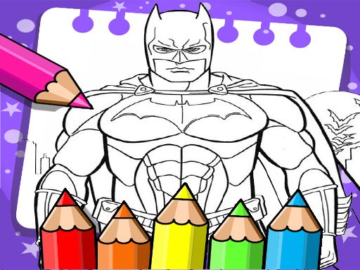 Batman Beyond Coloring Book - browser game screenshot