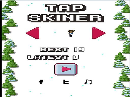 tap skier - browser game screenshot