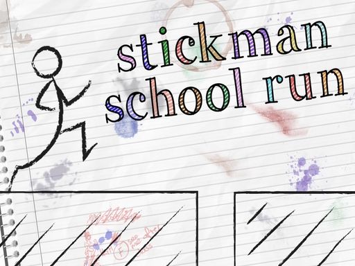 Stickman School Run - browser game screenshot