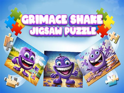 Grimace Shake Jigsaw Puzzlef - browser game screenshot