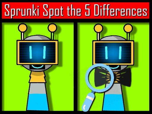 Sprunki Spot the 5 Differences - browser game screenshot