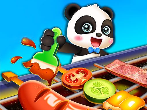 Little Pandas Food Cooking - browser game screenshot