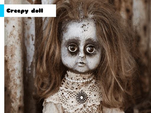 Creepy Doll Jigsaw - browser game screenshot