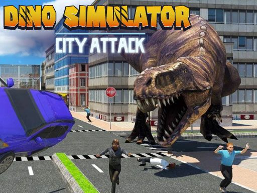 Dino Simulator City Attack - browser game screenshot