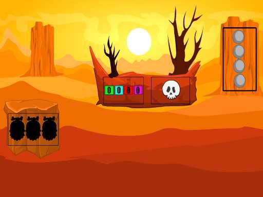 Desert Land Escape - browser game screenshot
