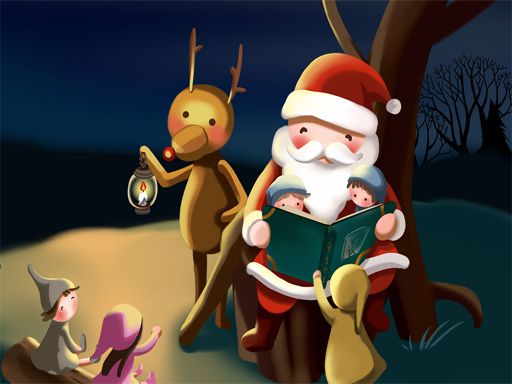 Merry Christmas Puzzles - browser game screenshot