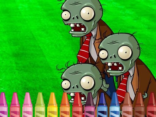 4GameGround - Zombie Coloring - browser game screenshot