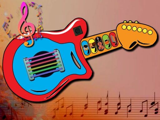 Kids Guitar Music Time - browser game screenshot