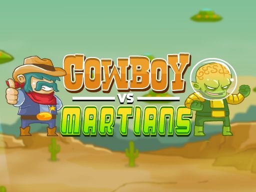 Cowboy Vs Martians - browser game screenshot