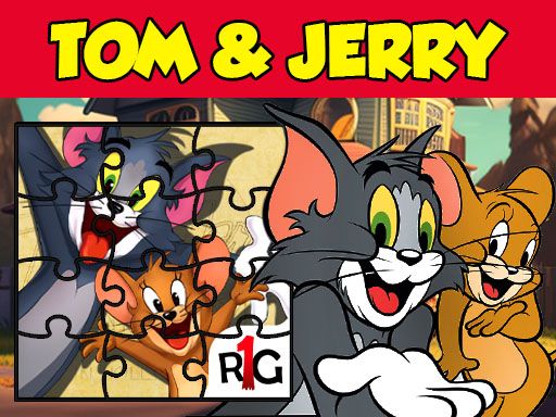 Tom & Jerry Jigsaw Puzzle - browser game screenshot