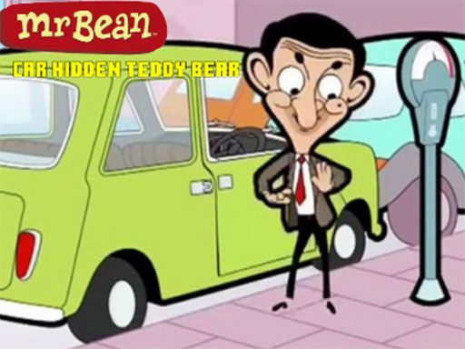 Mr Bean Car Hidden Teddy Bear - browser game screenshot