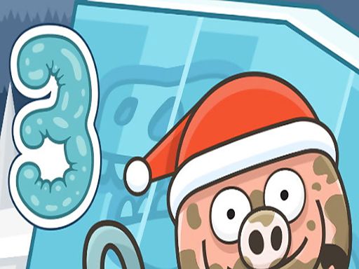 Piggy In The Puddle Christmas V3 - browser game screenshot