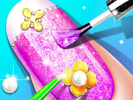 Princess Nail Makeup Salon - browser game screenshot