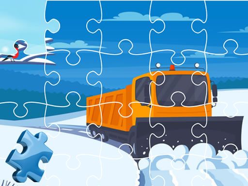 Winter Trucks Jigsaw - browser game screenshot