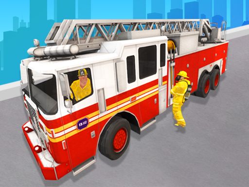 City Rescue Fire Truck Games - browser game screenshot