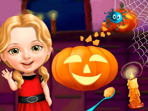Sweet Baby Girl Halloween Fun - browser game screenshot