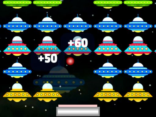 UFO Arkanoid Deluxe - browser game screenshot