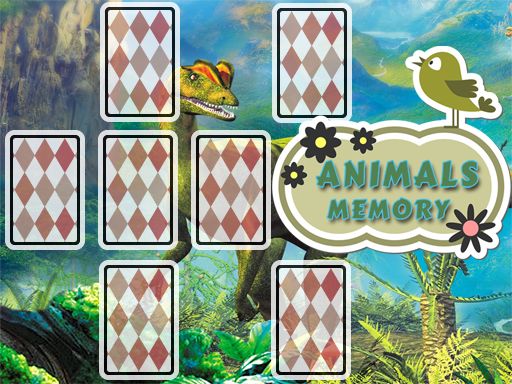 Animals Cards Memory - browser game screenshot