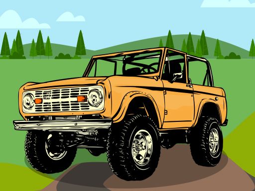 Jeep Racing - browser game screenshot