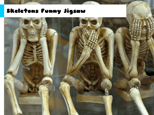 Skeletons Funny Jigsaw - browser game screenshot