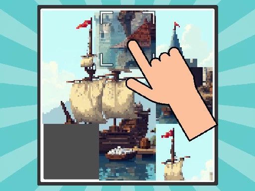 Pixel Slide Puzzle Pixel Slide Puzzle - browser game screenshot