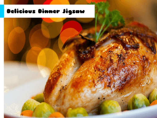 Delicious Dinner Jigsaw - browser game screenshot