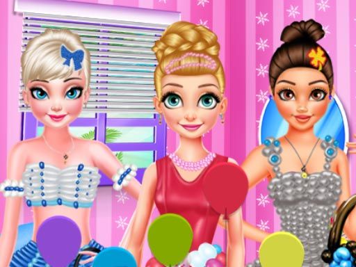 PRINCESS BALLOON FESTIVAL DRESS UP - browser game screenshot